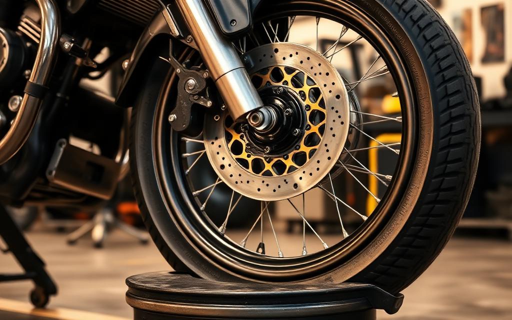 Däckbyte för motorcykel hos MC Shopen