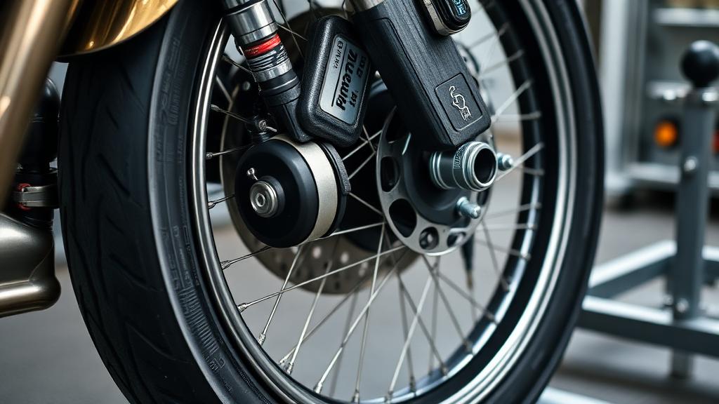 Däckbyte för motorcykel hos Fjelie MC Service